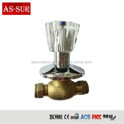 Brass Stop And Waste Valve Bronze/Brass Built-in Stop Valve as-Ws006 Factory